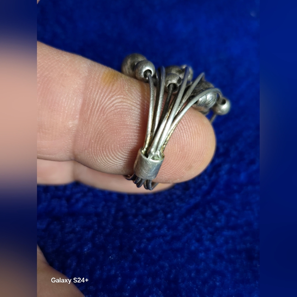 Sterling Silver 925 Ring with Unique Design Sz 10